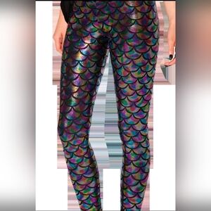 Blackmilk Iridescent Mermaid Scale Leggings